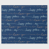 Frohen Vatertag Geschenkpapier (Flach)