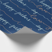 Frohen Vatertag Geschenkpapier (Ecke)