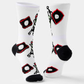 Frohen Vatertag Golfspieler Socken (Gewinkelt)