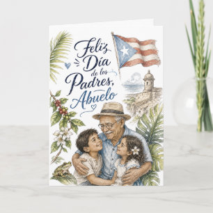 Frohen Vatertag, Großvater Puerto Rico Karte