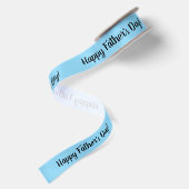 Frohen Vatertag hellblaues individuelles Geschenkb Satinband (Rückseite)