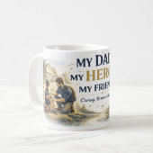 Frohen Vatertag Individuelle Kaffeetasse (Vorderseite Links)
