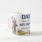 Frohen Vatertag Individuelle Kaffeetasse (Vorderseite Links)
