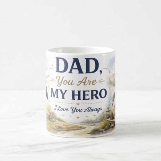 Frohen Vatertag Individuelle Kaffeetasse (Mittel)