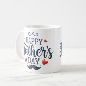 Frohen Vatertag Kaffeetasse (Vorderseite Links)