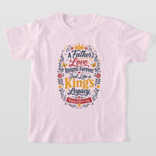 Frohen Vatertag Königliches Erbe T-Shirt