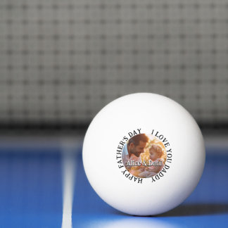 Frohen Vatertag Lieb Dich Daddy Foto Tischtennisball