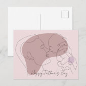 Frohen Vatertag Postkarte (Vorne/Hinten)