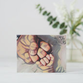 Frohen Vatertag Postkarte (Stehend Vorderseite)