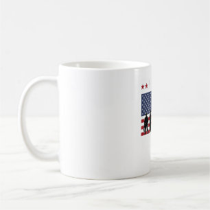 Frohen Veteranentag Flagge Silhouette Vektor Desig Kaffeetasse
