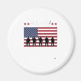 Frohen Veteranentag Flagge Silhouette Vektor Desig Magnet