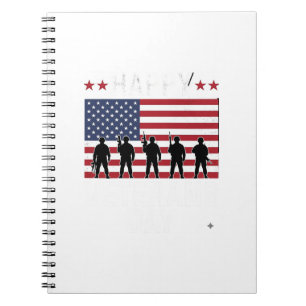 Frohen Veteranentag Flagge Silhouette Vektor Desig Notizblock