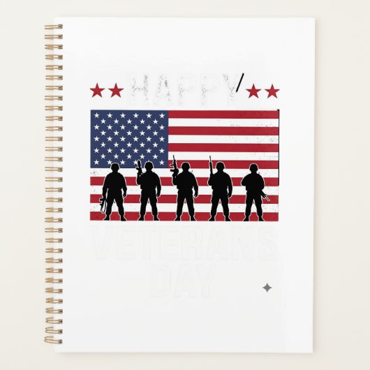 Frohen Veteranentag Flagge Silhouette Vektor Desig Planer (Vorderseite)