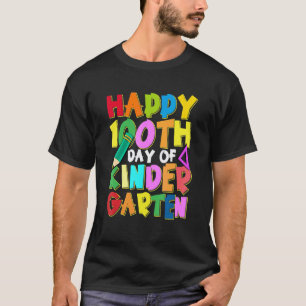 Froher 100. Tag im Kindergarten Schüler Lehrer T-Shirt