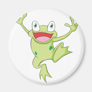 Froher amerikanischer Ochsenfrosch Magnet