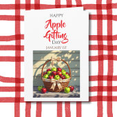 Froher Apfel-Geschenktag | 1. Januar Karte
