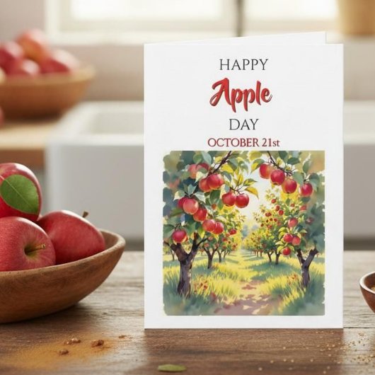 Froher Apfeltag | 21. Oktober Karte