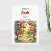 Froher Apfeltag | 21. Oktober Karte (Vorderseite)