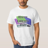 Froher Bibliothekstag T-Shirt (Vorderseite)