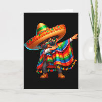 Froher Cinco de Mayo dabbing Junge Mann mexikanisc