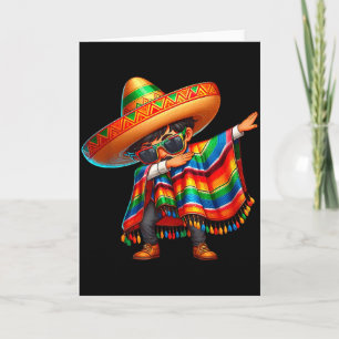 Froher Cinco de Mayo Dabbing Junge Mann mexikanisc Karte
