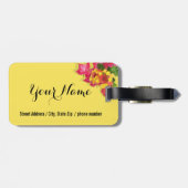 Froher Elefant - Freiheits-Leben! Gepäckanhänger (Rückseite horizontal)