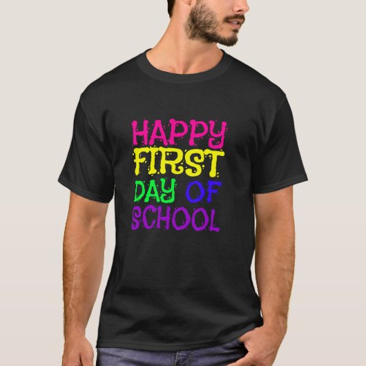 Froher erster Schullehrertag MAMA T-Shirt (Vorderseite)