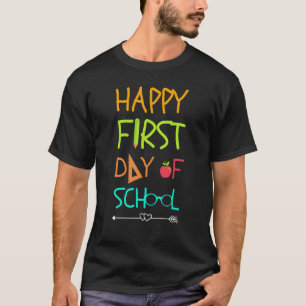 Froher erster Schultag für Lehrer Schüler Ar T-Shirt