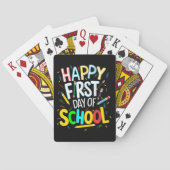 Froher erster Schultag Spielkarten (Rückseite)