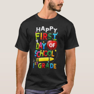 Froher erster Tag der 1. Klasse Erster Schultag T T-Shirt