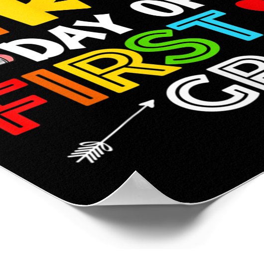 Froher erster Tag des 1. Poster (Ecke)