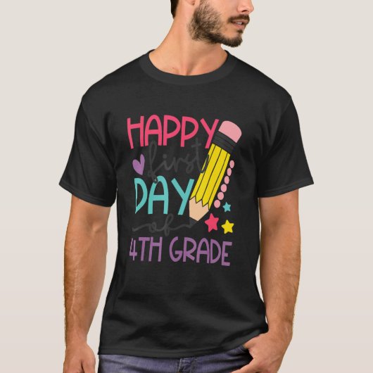 Froher erster Tag des 4. T-Shirt (Vorderseite)