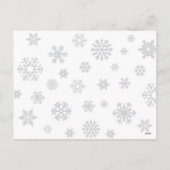 Froher Festtage Cat & Snow - Postkarte (Rückseite)