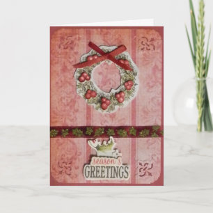 FROHER FESTTAGE Holiday Weihnachten CARD von Hand