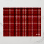 Froher Festtage Reindeer Sleigh Folie Einladungspostkarte (Rückseite)