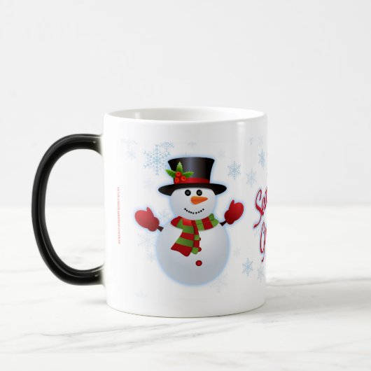 Froher Festtage Snowman Morphing Tasse (Links)