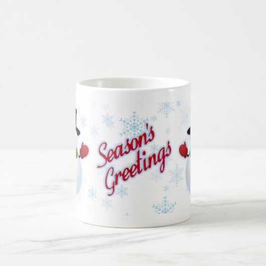 Froher Festtage Snowman Morphing Tasse (Mittel)