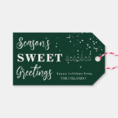 Froher Festtage Weihnachten Weihnachten Geschenkanhänger (Vorderseite (Horizontal))