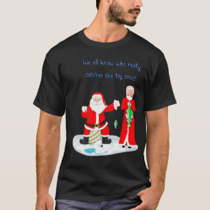 Froher Haifrohe Weihnachten Lustiger Hai Weihnacht T-Shirt