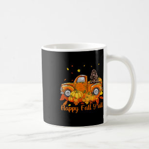 Froher Herbst euch alle Englischer Spaniel Lastwag Kaffeetasse