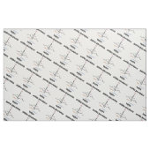 Froher Herzschlag innerhalb ECG EKG Stoff (Fat Quarter (45,7 x 55,9 cm))