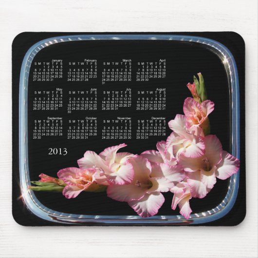 Froher Kalender gerahmtes ~ mousepad (Vorne)