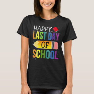 Froher letzter Schultag Lehrer Kinder Schüler Absc T-Shirt