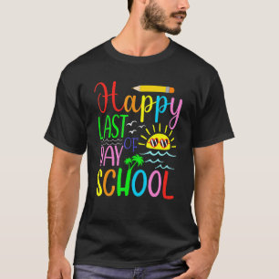 Froher letzter Schultag Lehrer Schüler Abschluss T-Shirt