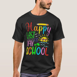 Froher letzter Schultag Lehrer Schüler Abschluss T-Shirt