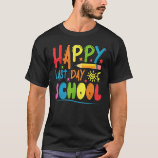 Froher letzter Schultag Lehrer Schüler Abschluss T-Shirt