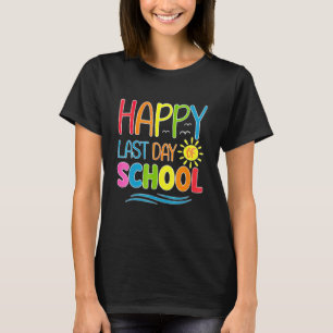 Froher letzter Schultag Lehrer Schüler Abschluss T-Shirt