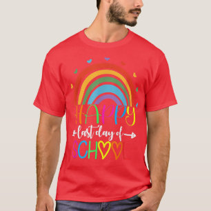 Froher letzter Schultag Lehrer Schüler Abschlussfe T-Shirt