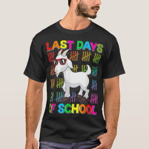 Froher letzter Schultag Ziegenliebhaber Jungen Mäd T-Shirt
