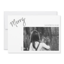 Froher Minimalist - Handgeschriebene Weihnachtskar